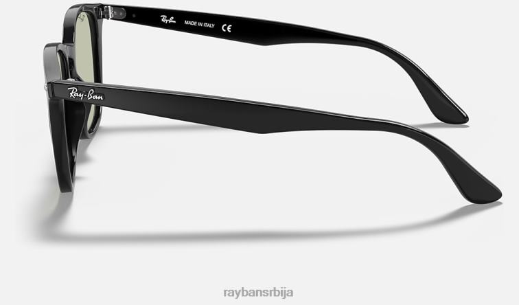 Ray-Ban рб4258 опрана сочива P0HP1161 наочаре за сунце полирана црна/светлозелена мушкарци