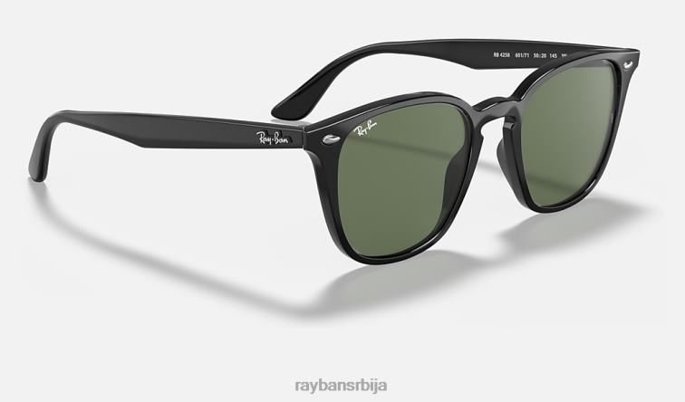Ray-Ban рб4258 P0HP861 наочаре за сунце полирана црно/зелена мушкарци