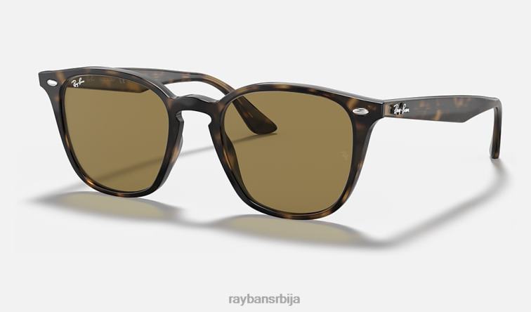 Ray-Ban рб4258 P0HP862 наочаре за сунце углачан светло хавана/тамно браон мушкарци