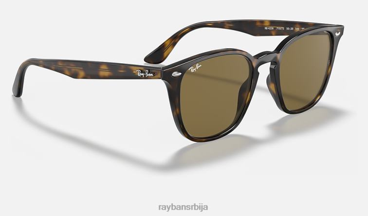 Ray-Ban рб4258 P0HP862 наочаре за сунце углачан светло хавана/тамно браон мушкарци