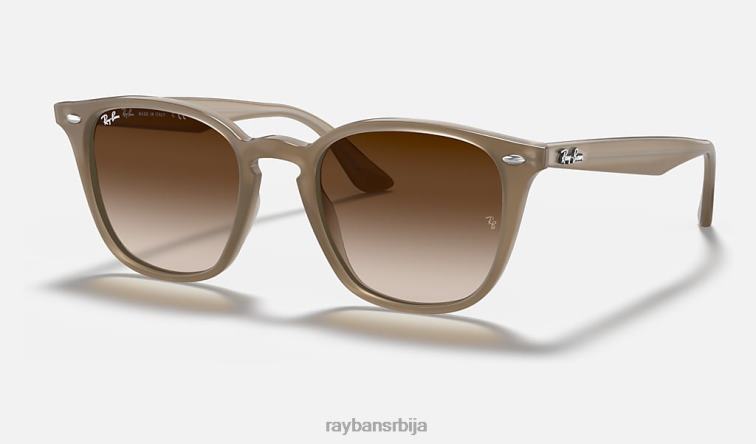 Ray-Ban рб4258 P0HP863 наочаре за сунце полирана беж/браон мушкарци
