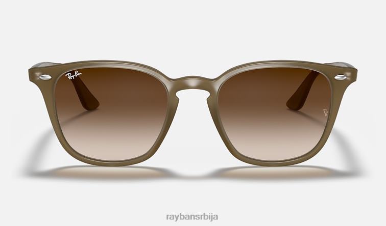 Ray-Ban рб4258 P0HP863 наочаре за сунце полирана беж/браон мушкарци