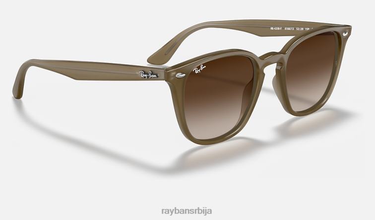 Ray-Ban рб4258 P0HP863 наочаре за сунце полирана беж/браон мушкарци