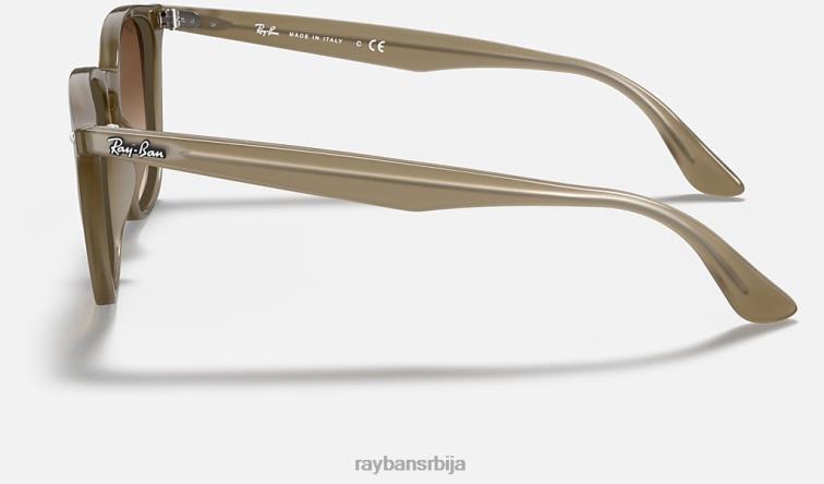 Ray-Ban рб4258 P0HP863 наочаре за сунце полирана беж/браон мушкарци