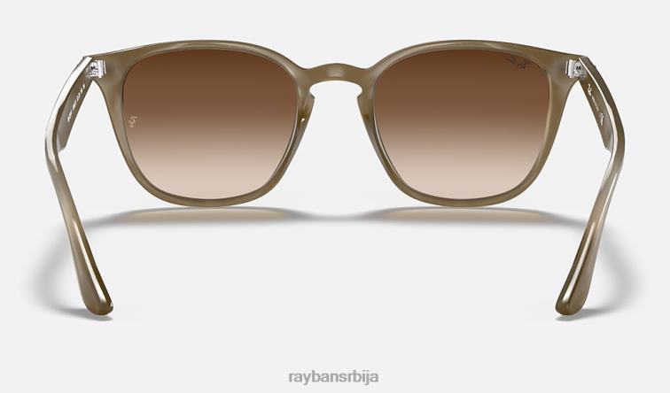 Ray-Ban рб4258 P0HP863 наочаре за сунце полирана беж/браон мушкарци