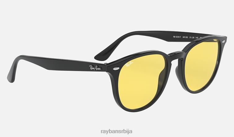 Ray-Ban рб4259 опрана сочива P0HP1167 наочаре за сунце полирана црно/жута мушкарци
