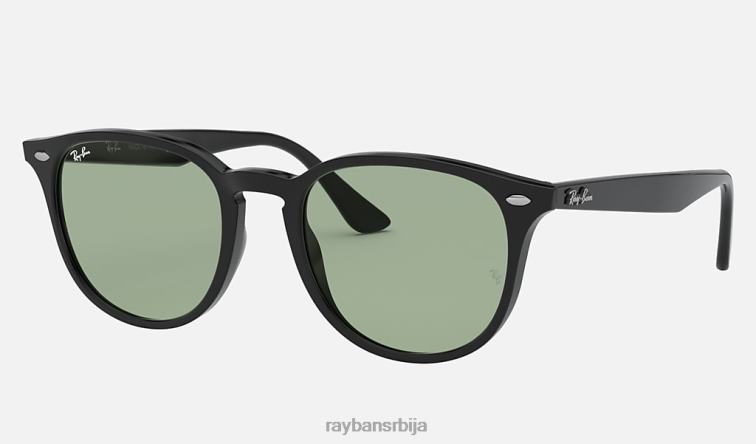 Ray-Ban рб4259 опрана сочива P0HP1169 наочаре за сунце полирана црна/светлозелена мушкарци