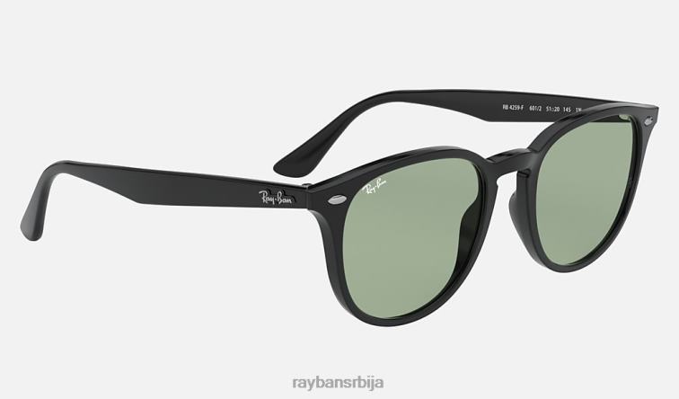 Ray-Ban рб4259 опрана сочива P0HP1169 наочаре за сунце полирана црна/светлозелена мушкарци