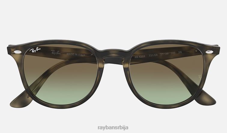 Ray-Ban рб4259 P0HP928 наочаре за сунце полирана сива хавана/браон мушкарци