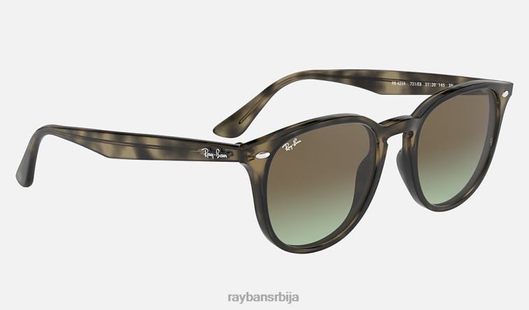 Ray-Ban рб4259 P0HP928 наочаре за сунце полирана сива хавана/браон мушкарци