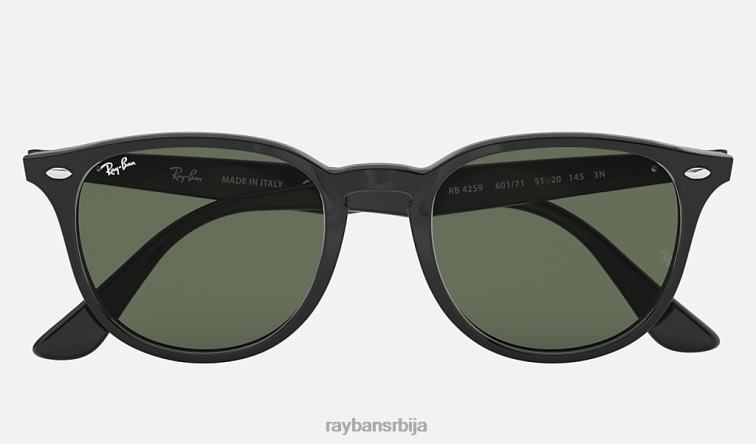 Ray-Ban рб4259 P0HP930 наочаре за сунце полирана црно/зелена мушкарци