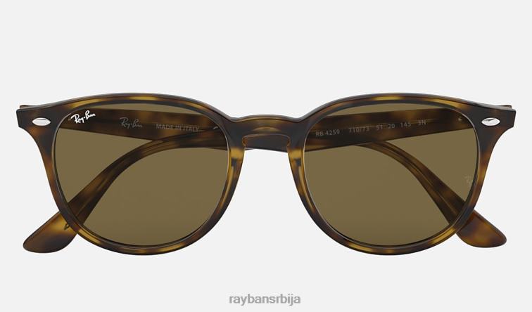 Ray-Ban рб4259 P0HP931 наочаре за сунце углачан светло хавана/тамно браон мушкарци