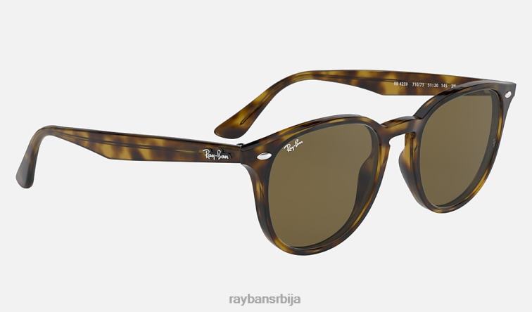 Ray-Ban рб4259 P0HP931 наочаре за сунце углачан светло хавана/тамно браон мушкарци