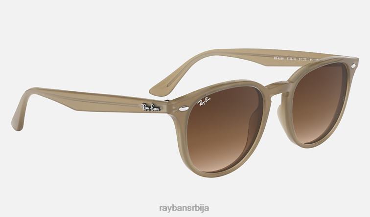 Ray-Ban рб4259 P0HP932 наочаре за сунце полирана беж/браон мушкарци