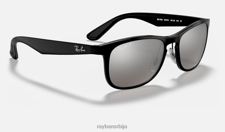 Ray-Ban рб4263 цхроманце P0HP865 наочаре за сунце полирана црна/сребрна мушкарци