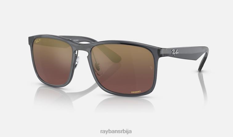 Ray-Ban рб4264 цхроманце P0HP664 наочаре за сунце полирано сиво/љубичасто мушкарци
