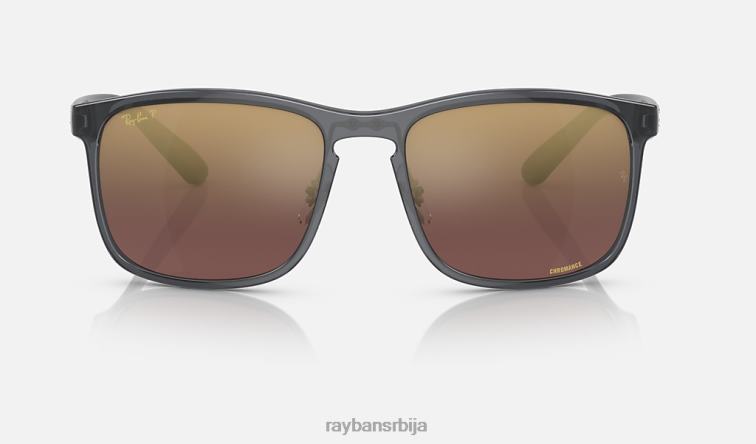 Ray-Ban рб4264 цхроманце P0HP664 наочаре за сунце полирано сиво/љубичасто мушкарци