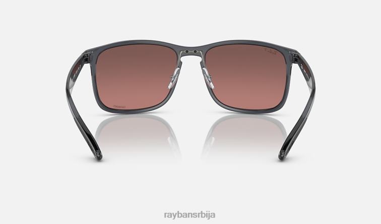 Ray-Ban рб4264 цхроманце P0HP664 наочаре за сунце полирано сиво/љубичасто мушкарци
