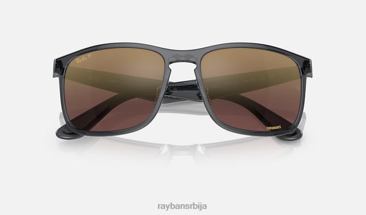 Ray-Ban рб4264 цхроманце P0HP664 наочаре за сунце полирано сиво/љубичасто мушкарци