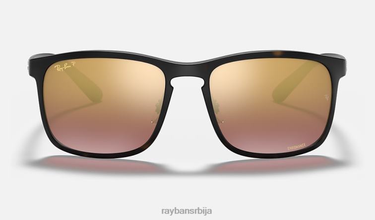 Ray-Ban рб4264 цхроманце P0HP665 наочаре за сунце мат хавана/љубичаста мушкарци