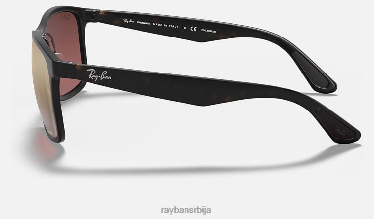 Ray-Ban рб4264 цхроманце P0HP665 наочаре за сунце мат хавана/љубичаста мушкарци