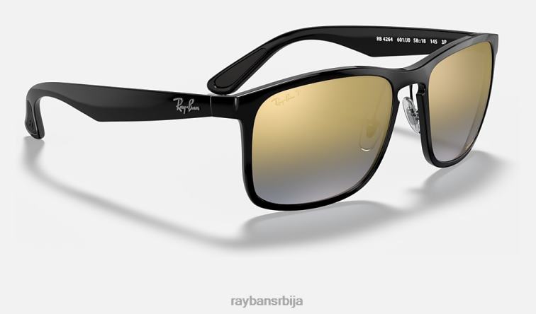 Ray-Ban рб4264 цхроманце P0HP666 наочаре за сунце полирана црно/плава мушкарци