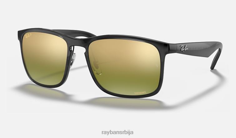 Ray-Ban рб4264 цхроманце P0HP667 наочаре за сунце полирана сива/зелена мушкарци