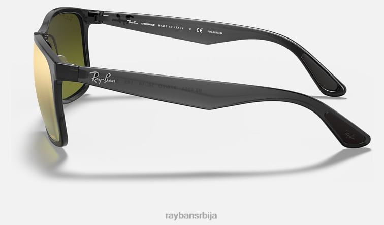 Ray-Ban рб4264 цхроманце P0HP667 наочаре за сунце полирана сива/зелена мушкарци