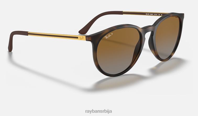 Ray-Ban рб4274 P0HP762 наочаре за сунце мат хавана/браон мушкарци