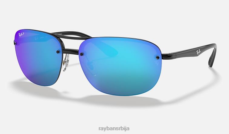 Ray-Ban рб4275цх цхроманце P0HP1064 наочаре за сунце полирана црно/плава мушкарци