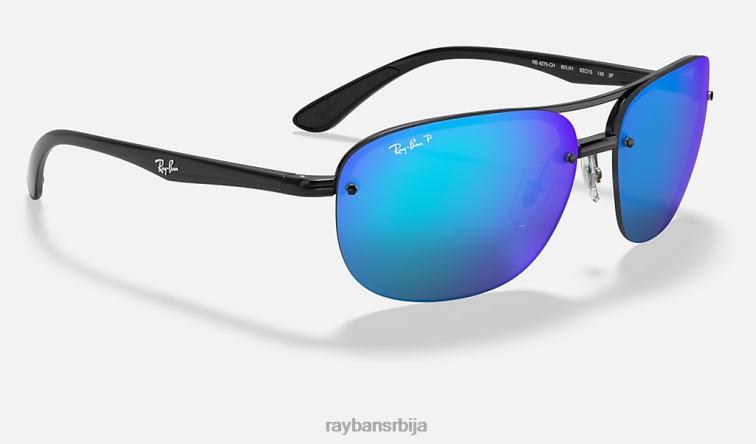 Ray-Ban рб4275цх цхроманце P0HP1064 наочаре за сунце полирана црно/плава мушкарци