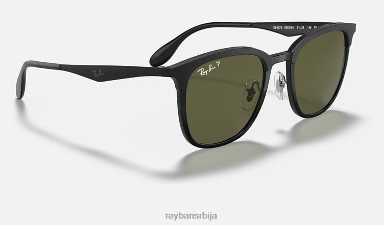 Ray-Ban рб4278 P0HP902 наочаре за сунце полирана црно/зелена мушкарци