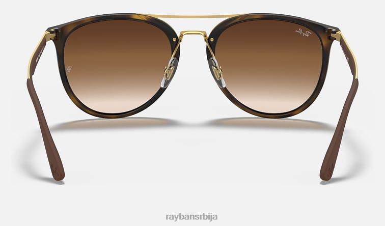 Ray-Ban рб4285 P0HP871 наочаре за сунце полирано светло хавана/браон мушкарци