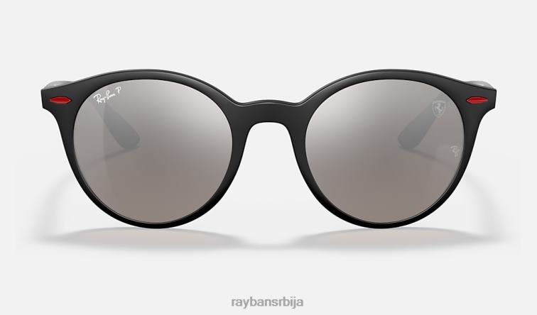 Ray-Ban рб4296м сцудериа феррари колекција P0HP1137 наочаре за сунце мат црна/сребрна мушкарци