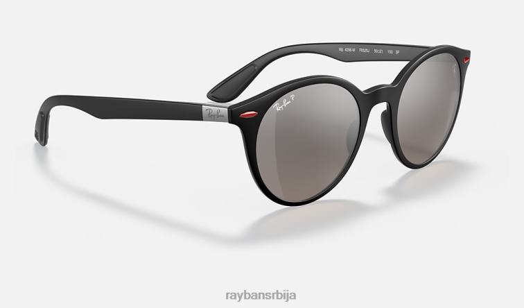 Ray-Ban рб4296м сцудериа феррари колекција P0HP1137 наочаре за сунце мат црна/сребрна мушкарци
