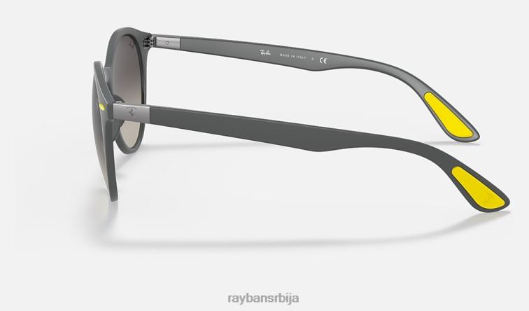 Ray-Ban рб4296м сцудериа феррари колекција P0HP1138 наочаре за сунце мат сива/сива мушкарци