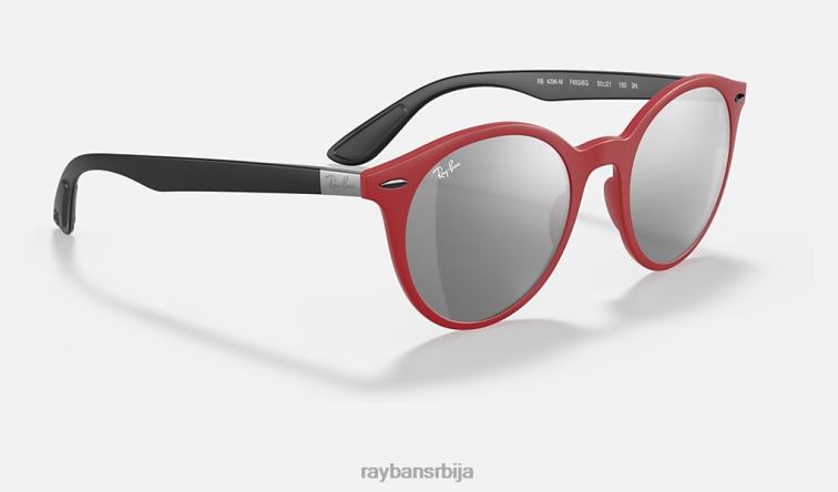 Ray-Ban рб4296м сцудериа феррари колекција P0HP1139 наочаре за сунце мат црвена/сива мушкарци