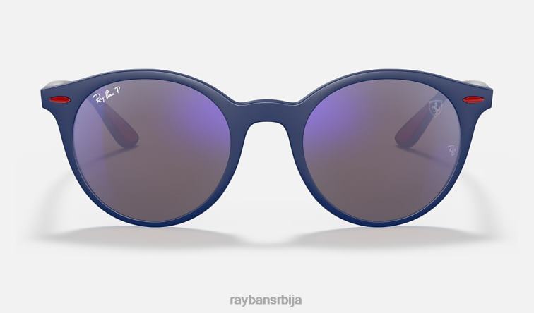 Ray-Ban рб4296м сцудериа феррари колекција P0HP1140 наочаре за сунце мат плава/плава мушкарци