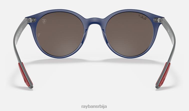 Ray-Ban рб4296м сцудериа феррари колекција P0HP1140 наочаре за сунце мат плава/плава мушкарци