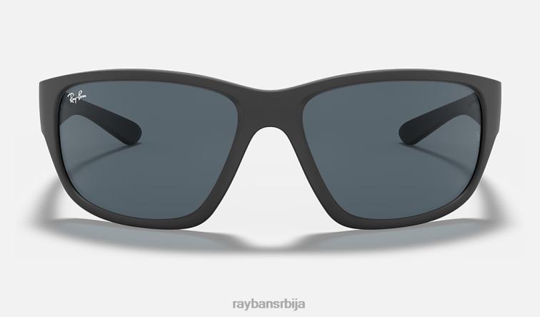 Ray-Ban рб4300 P0HP606 наочаре за сунце мат црна/плава/сива мушкарци