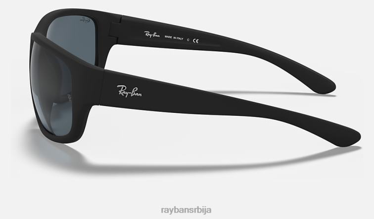Ray-Ban рб4300 P0HP606 наочаре за сунце мат црна/плава/сива мушкарци