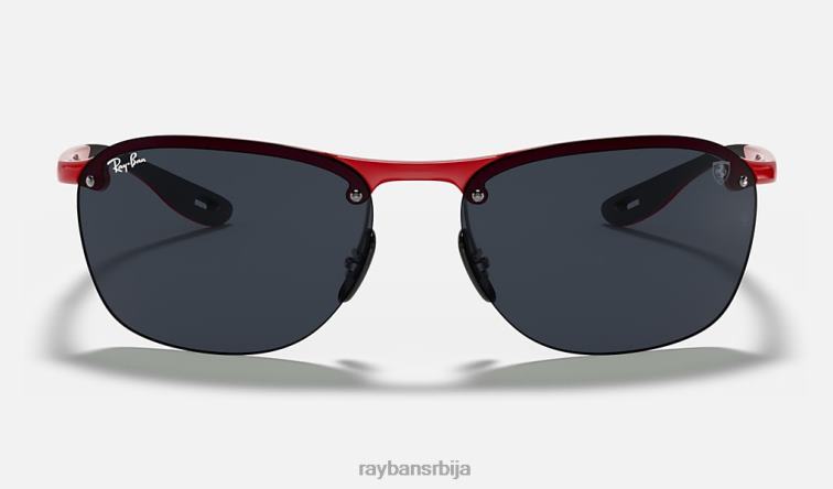 Ray-Ban рб4302м сцудериа феррари колекција P0HP1164 наочаре за сунце полирано црвено/сиво мушкарци