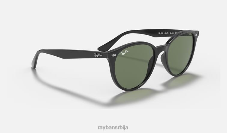 Ray-Ban рб4305 P0HP982 наочаре за сунце полирана црно/зелена мушкарци