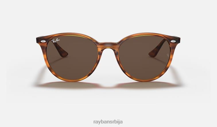 Ray-Ban рб4305 P0HP985 наочаре за сунце углачана пругаста црвена хавана/тамно браон мушкарци
