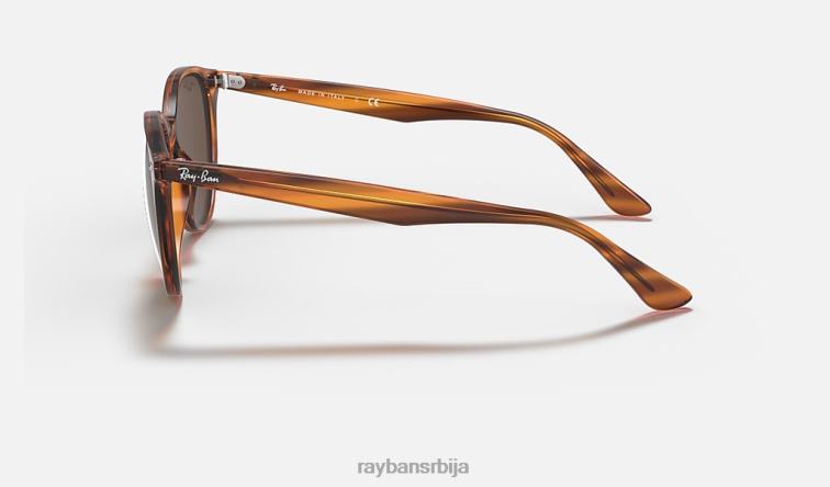 Ray-Ban рб4305 P0HP985 наочаре за сунце углачана пругаста црвена хавана/тамно браон мушкарци