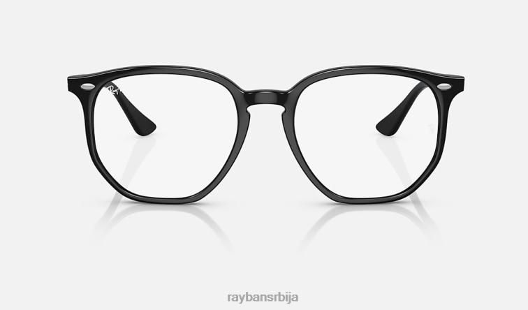 Ray-Ban рб4306 прелазе P0HP594 наочаре за сунце полирана црна/провидна/сива мушкарци
