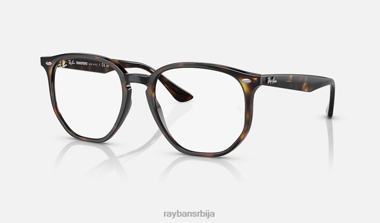 Ray-Ban рб4306 прелазе P0HP595 наочаре за сунце полирано светло хавана/провидно/зелено мушкарци