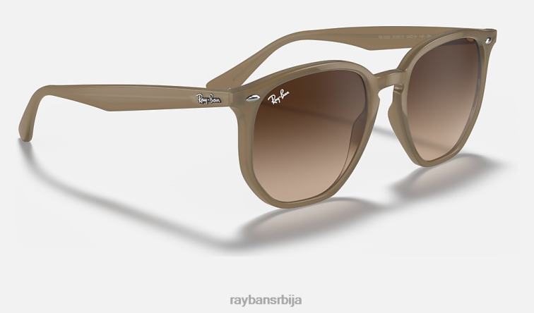 Ray-Ban рб4306 P0HP643 наочаре за сунце полирана беж/браон мушкарци