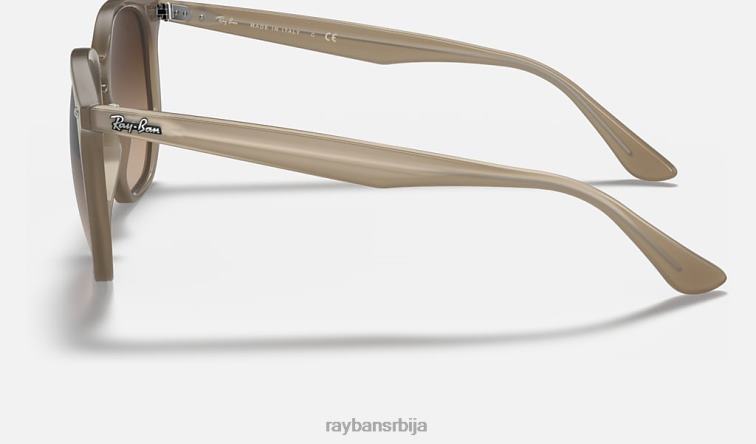 Ray-Ban рб4306 P0HP643 наочаре за сунце полирана беж/браон мушкарци