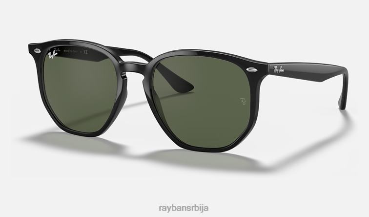 Ray-Ban рб4306 P0HP644 наочаре за сунце полирана црно/зелена мушкарци